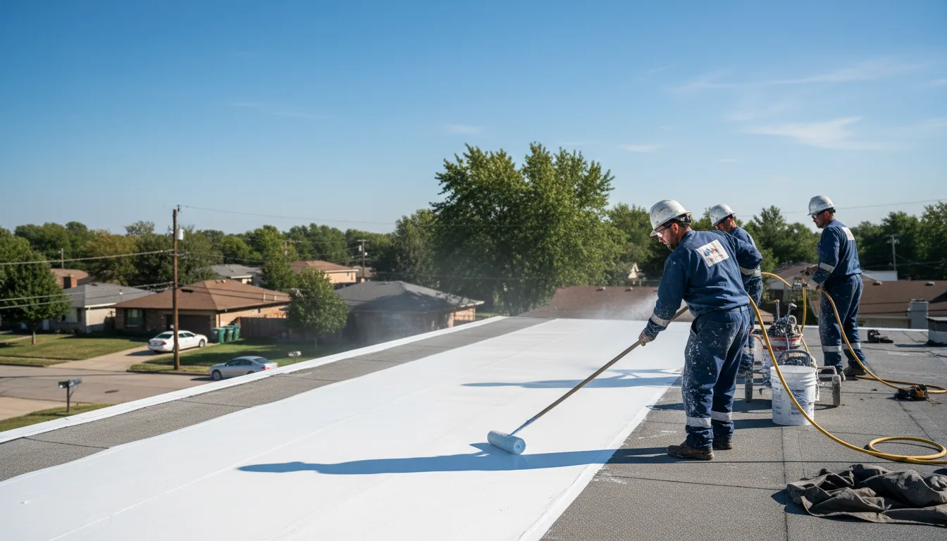 Commercial roof coating in Dobson, NC near me